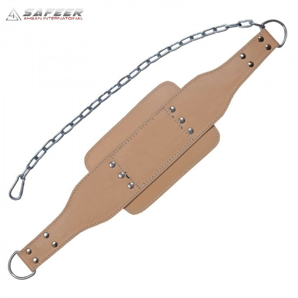 Dip Belt Weight Lifting Dipping Chain Gym Training Body Building Leather Belts Oem Weight Lifting Adjustable