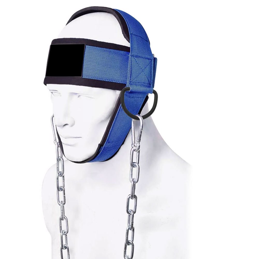 Gym Neck Trainer Fitness Weight Lifting Training Head Harness Exercise Straps Dipping Builder Neck Harness With Chain Belt