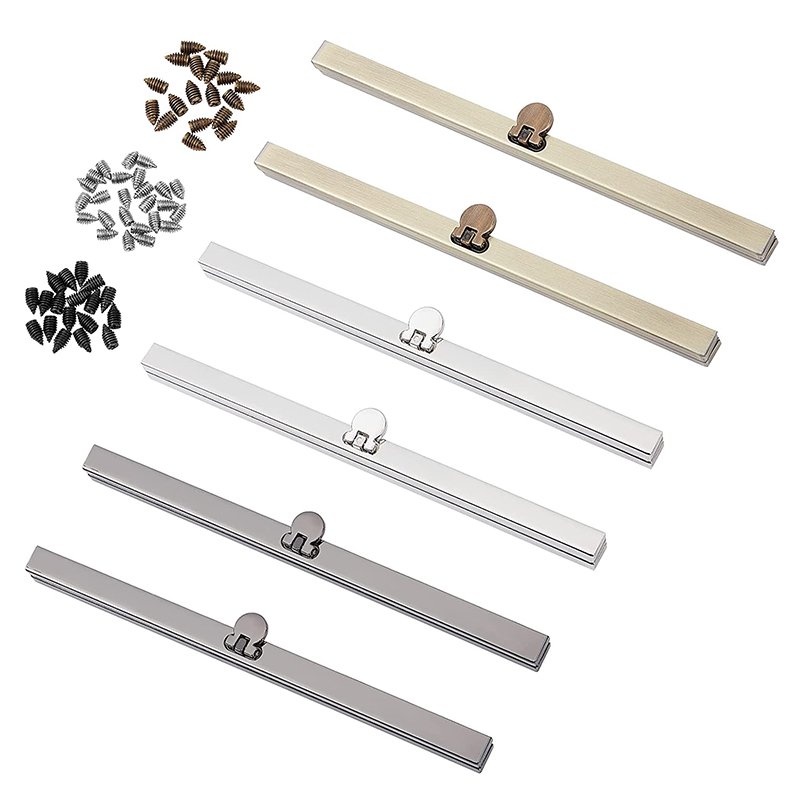Fashion design Purse Frame Wallet Bag Metal Nickle Kiss Lock Frame Clasp Fastening Lock Clutch Frame
