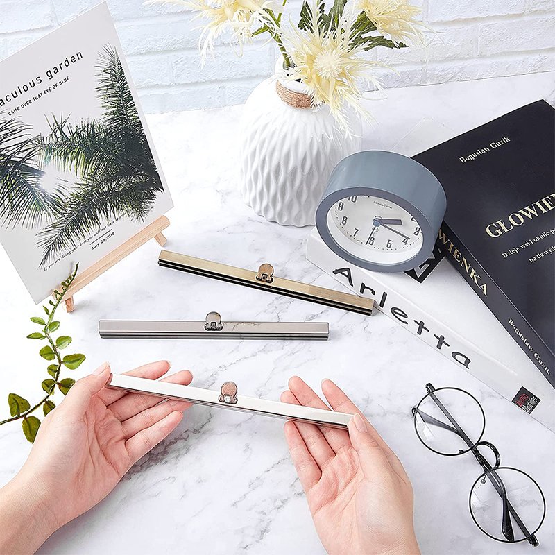 Fashion design Purse Frame Wallet Bag Metal Nickle Kiss Lock Frame Clasp Fastening Lock Clutch Frame