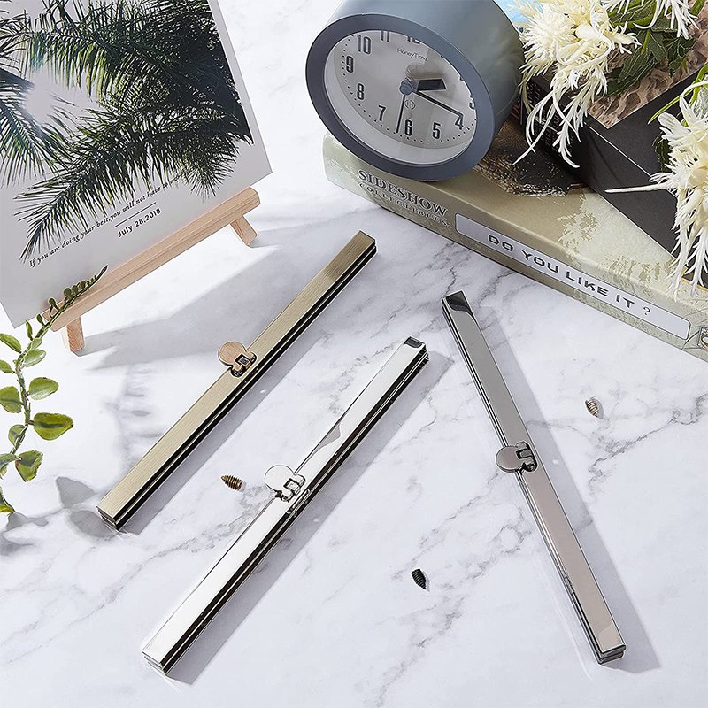 Fashion design Purse Frame Wallet Bag Metal Nickle Kiss Lock Frame Clasp Fastening Lock Clutch Frame