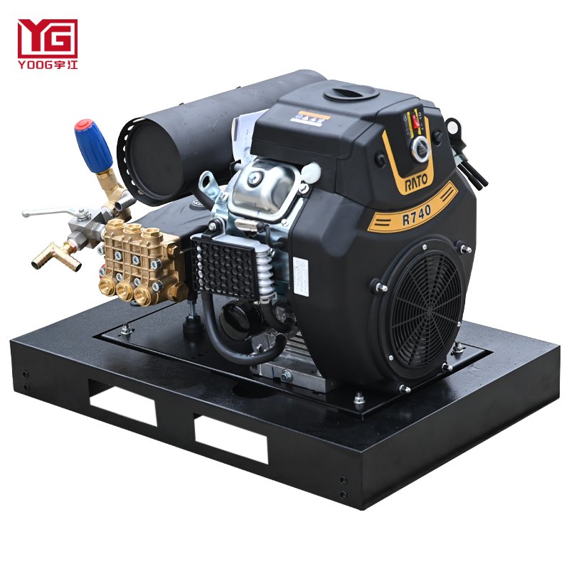 YOOG Reliable High Pressure Washer 150 Bar 50 LPM with Italy AR Pump and RATO740 Engine for Graffiti Removal