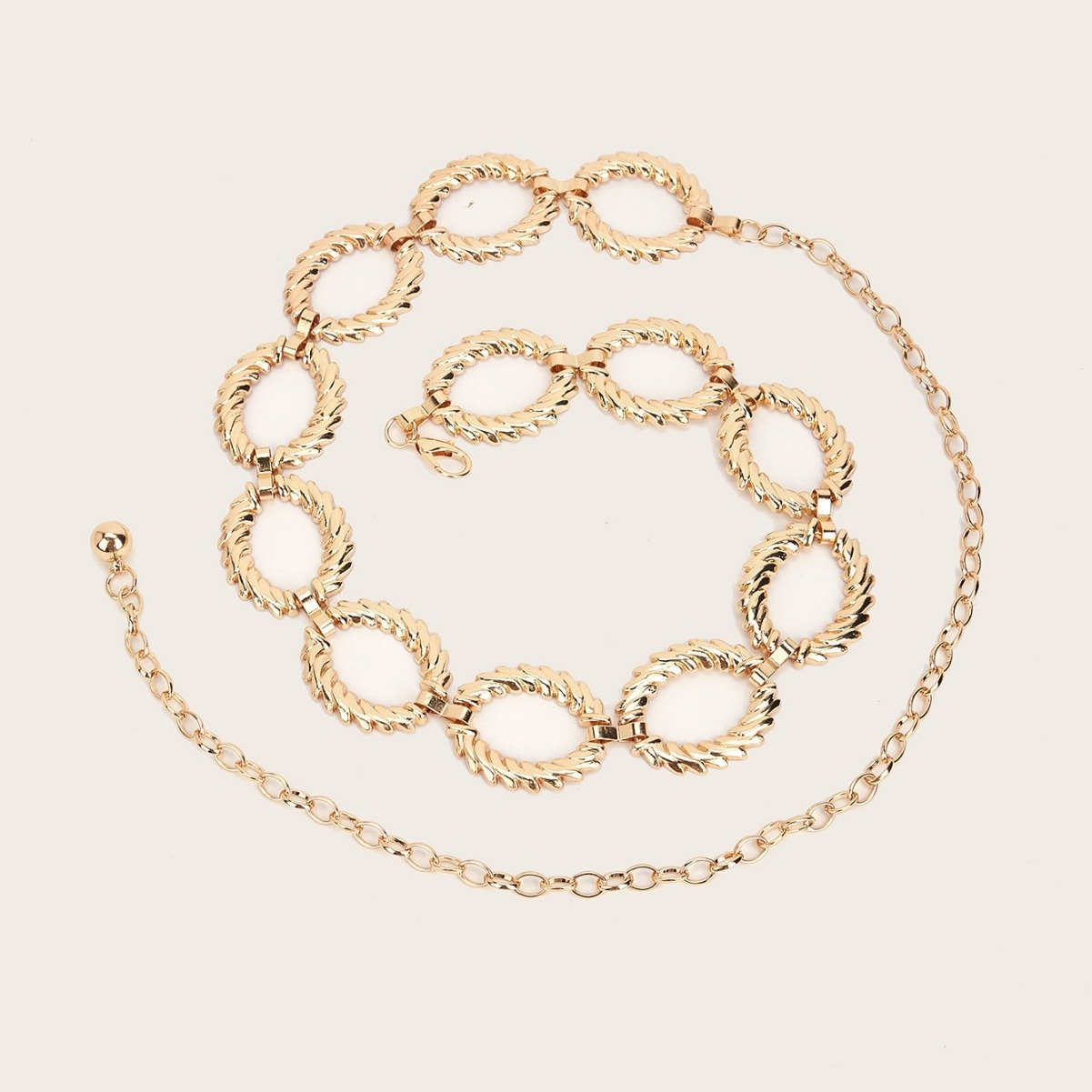 2024 Fashion vintage ladies metal belt waist chain accessories in stock wholesale