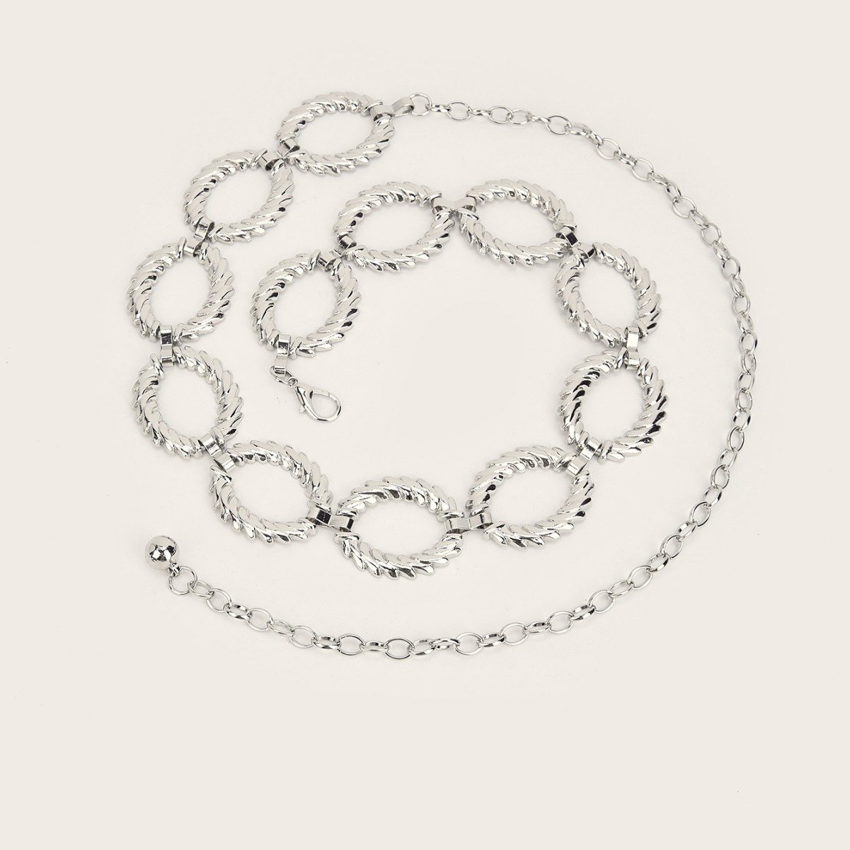 2024 Fashion vintage ladies metal belt waist chain accessories in stock wholesale