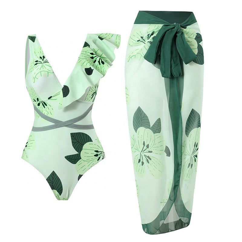 2023 new beach swimwear two-piece vacation bikini sexy bikini one-piece conservative swimsuit women