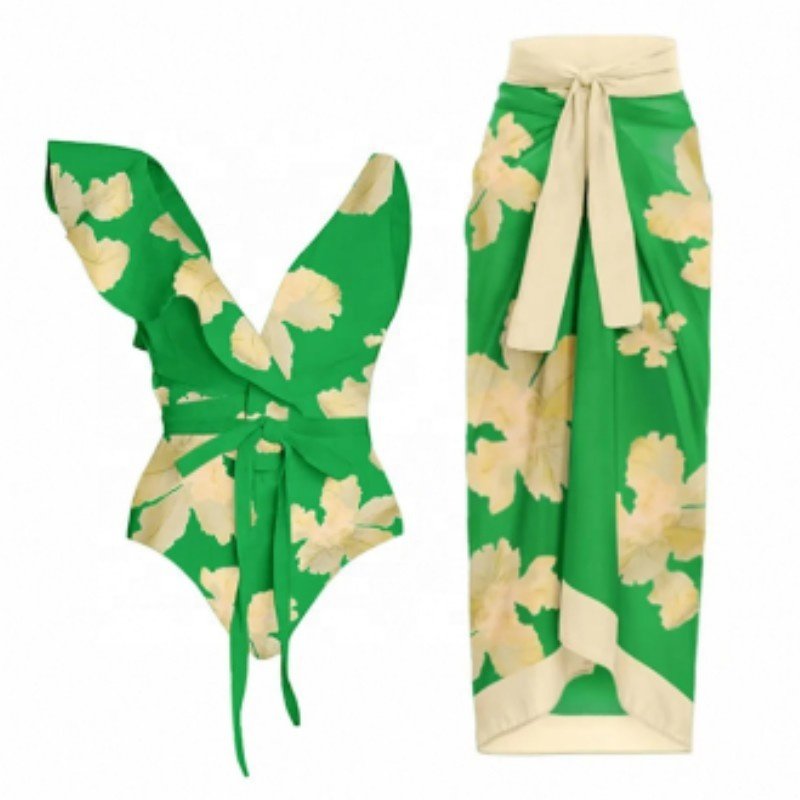 2023 new beach swimwear two-piece vacation bikini sexy bikini one-piece conservative swimsuit women