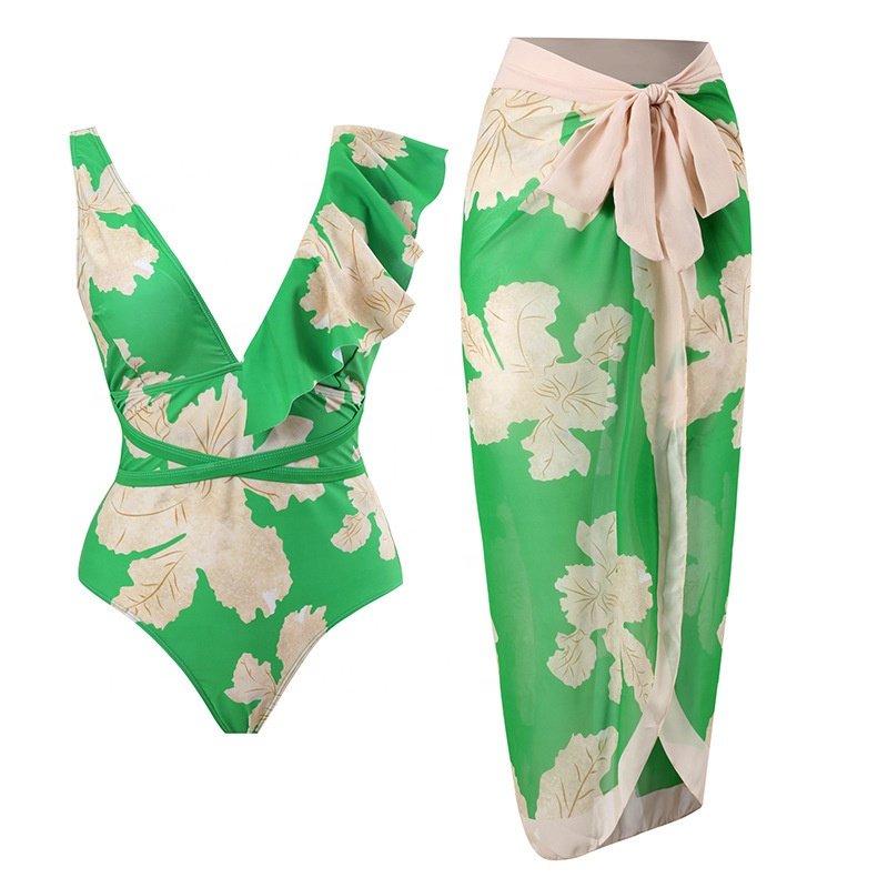 2023 new beach swimwear two-piece vacation bikini sexy bikini one-piece conservative swimsuit women