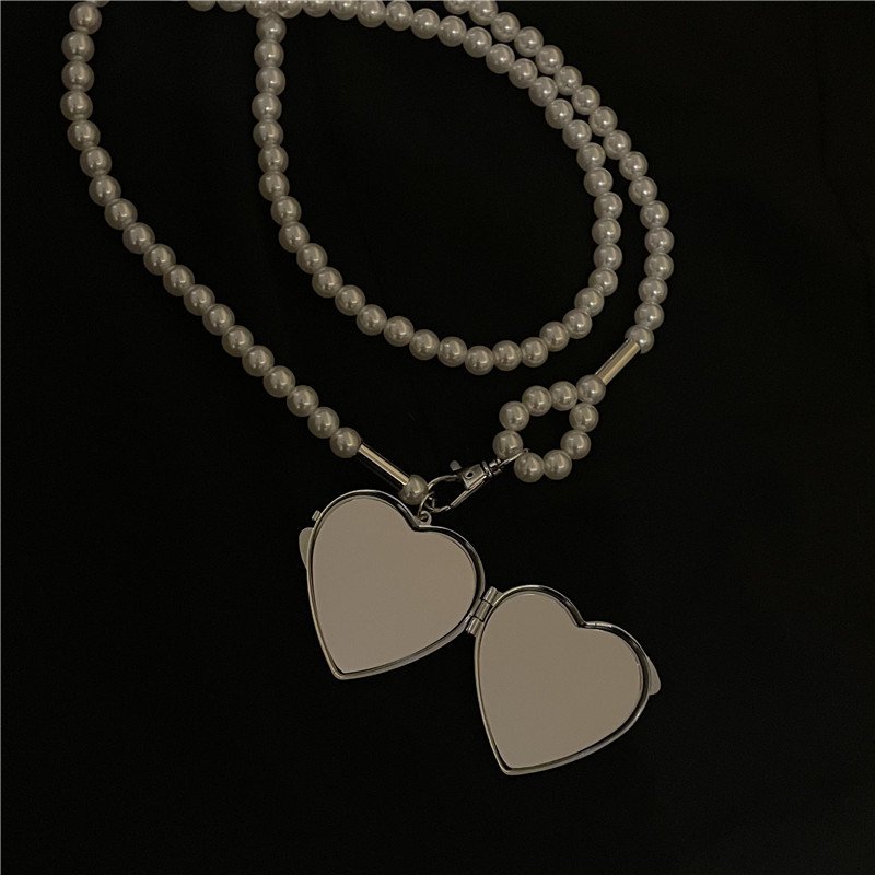 Shangjie 2022 Pearl Crossbody Strap Fashion Heart Mirror Pendant Decorative Belt Waist Chain