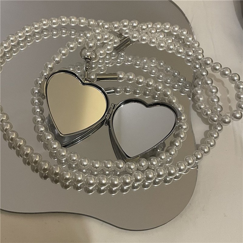 Shangjie 2022 Pearl Crossbody Strap Fashion Heart Mirror Pendant Decorative Belt Waist Chain