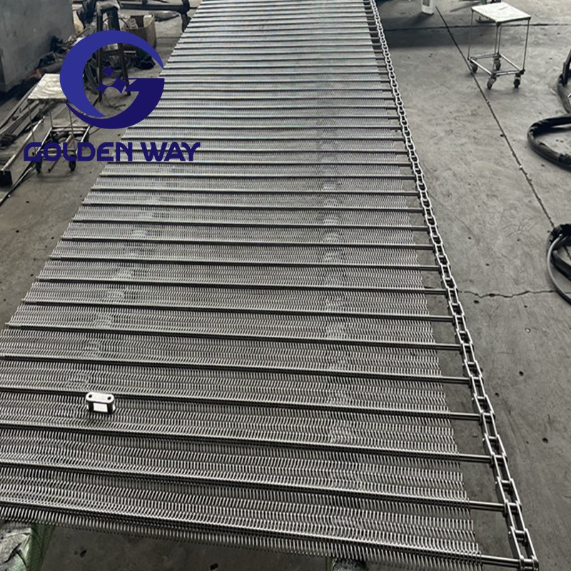 Food Grade 304/316 Stainless Steel Chain Link Spiral Wire Conveyor Mesh Belt For Food Transport Or Freezer / Drying