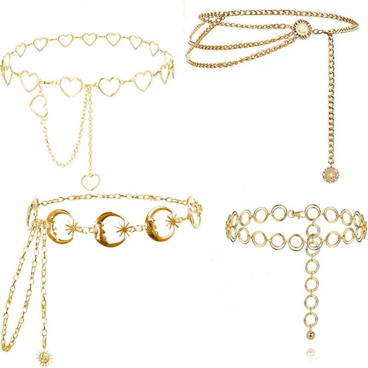 Wholesale charming fashion metal belt chain for women jewelry
