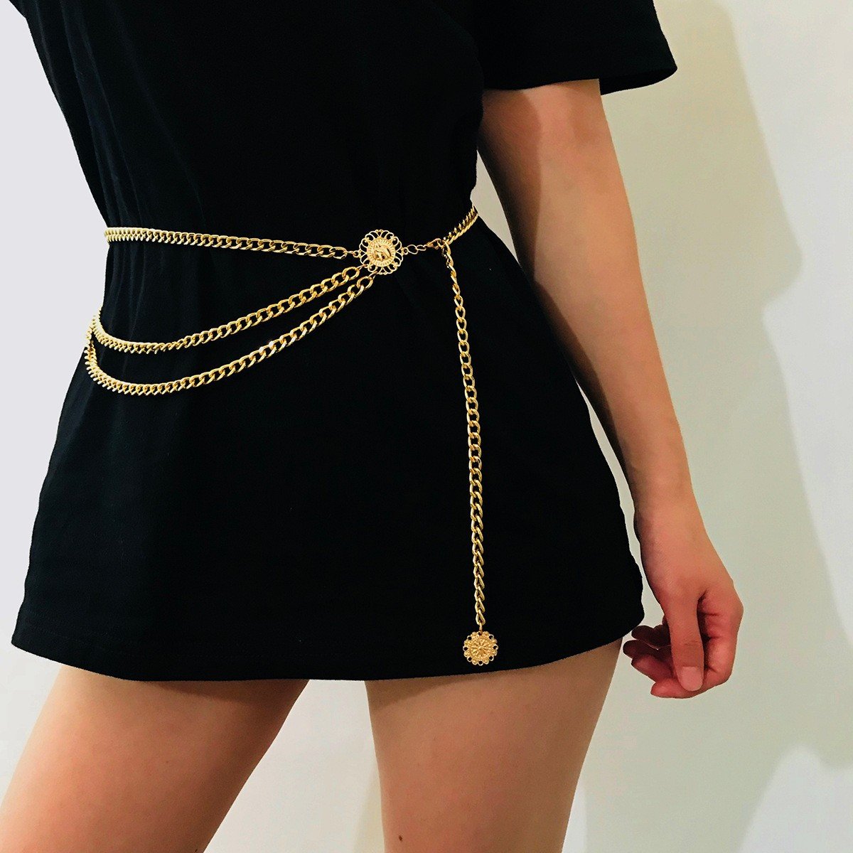 Wholesale charming fashion metal belt chain for women jewelry