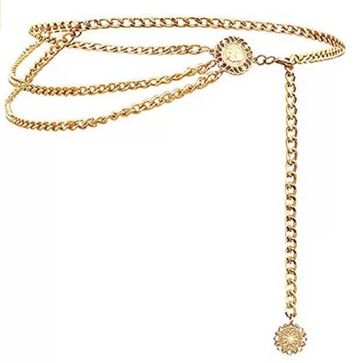 Wholesale charming fashion metal belt chain for women jewelry
