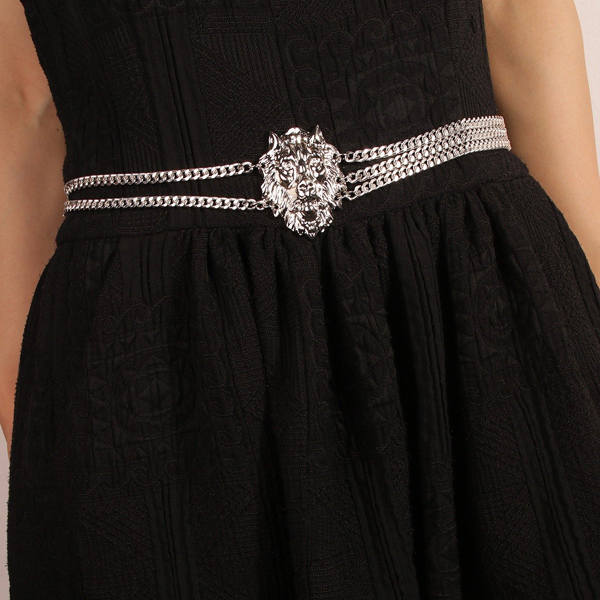 Tassel Lion-head Woman Belt Chain Waist,Long Gold Chain Belt For Women