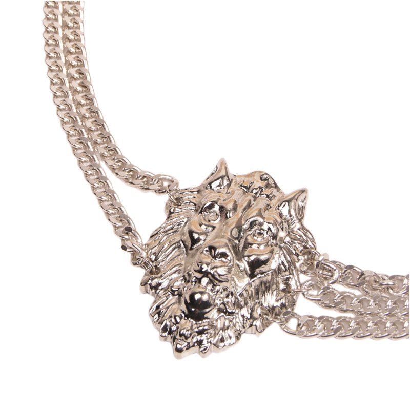 Tassel Lion-head Woman Belt Chain Waist,Long Gold Chain Belt For Women