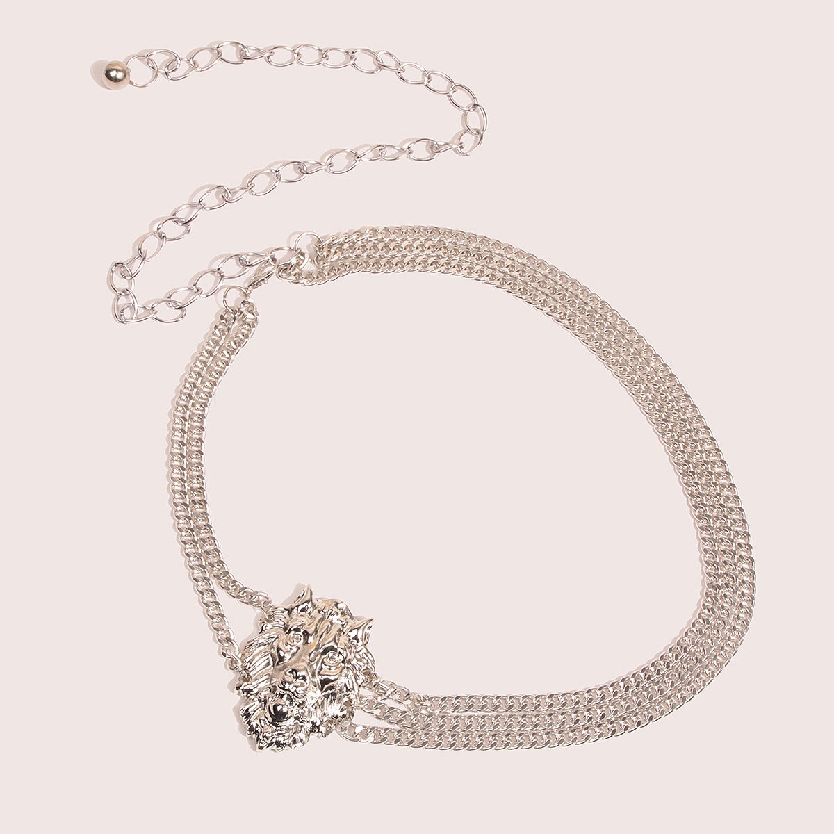 Tassel Lion-head Woman Belt Chain Waist,Long Gold Chain Belt For Women