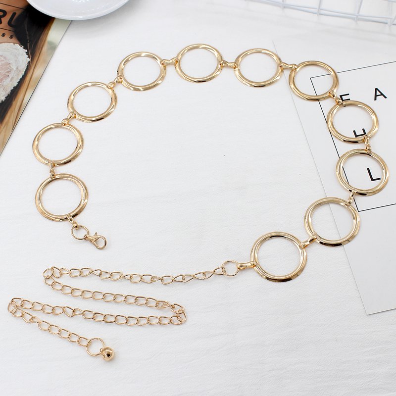 Hot sale accessories fashion metal chain belt women waist belts for dresses