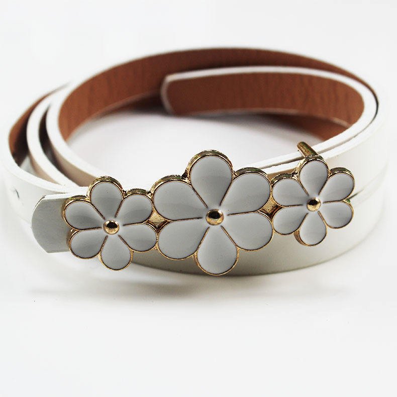 High Quality Adjustable Female Waist Chain Dress Sweater Decoration Fine Belt Maple Buckle Belt For Women