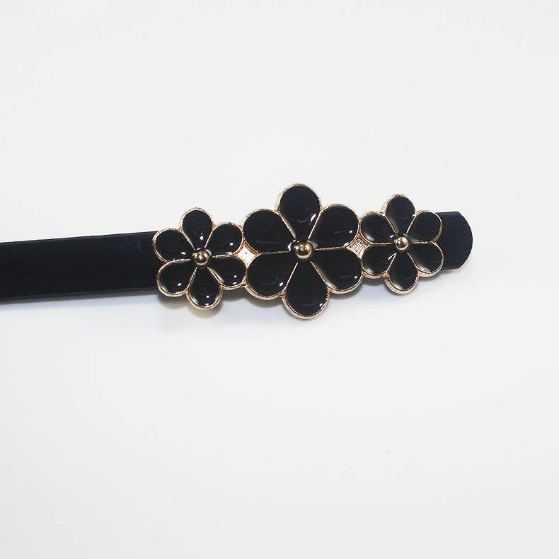 High Quality Adjustable Female Waist Chain Dress Sweater Decoration Fine Belt Maple Buckle Belt For Women