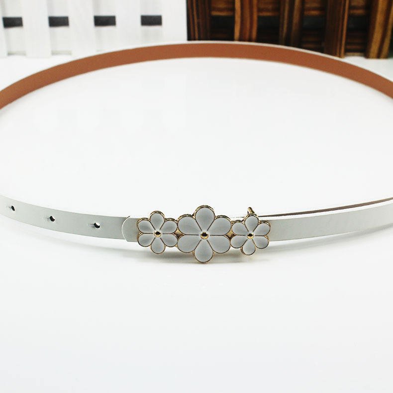 High Quality Adjustable Female Waist Chain Dress Sweater Decoration Fine Belt Maple Buckle Belt For Women