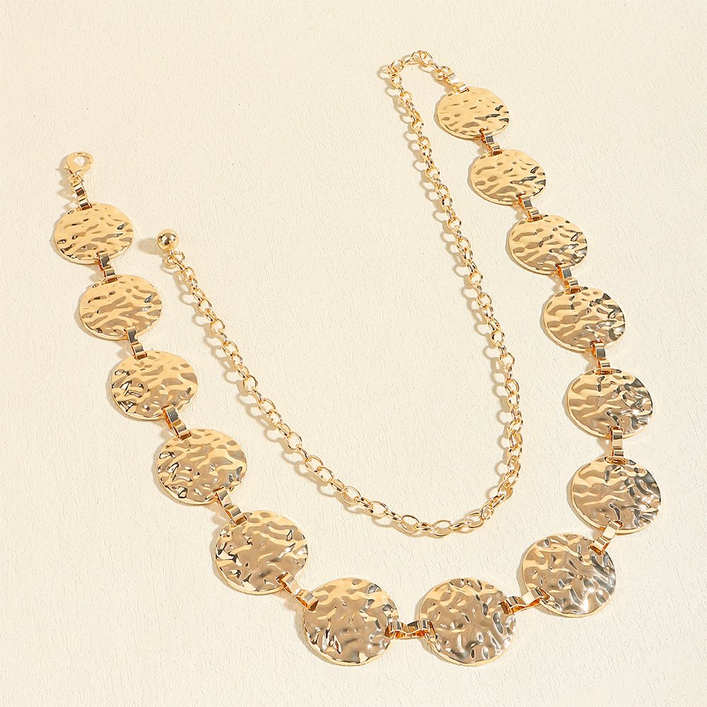 New product Waist Chain dress Metal Thin Waist Chain with Circle Metal Women Summer Beach Chain Belt
