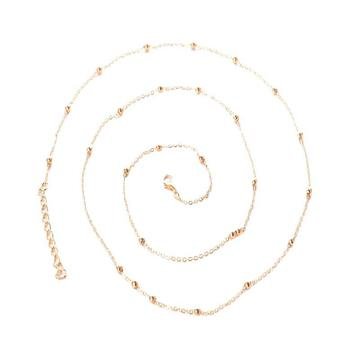 2021 top selling body chain wholesale custom Gold and silver bead beach chain waist chain