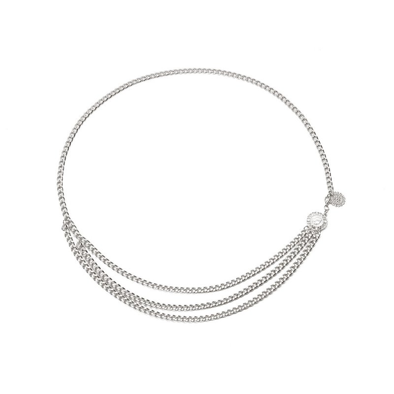 Vintage Women Gold Waist Chain Belt Simple Fashion Ladies Dress Waist Belly Chain Body Jewelry