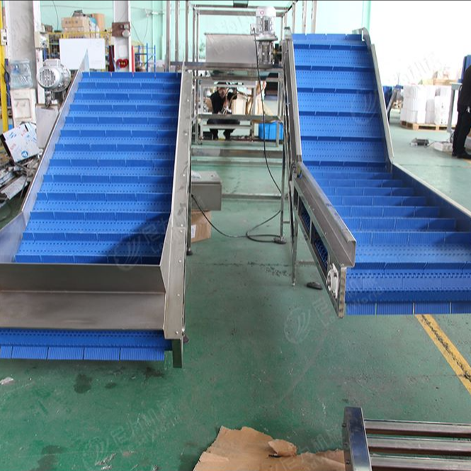 Custom Packaging Line Z Elevator Plastic Flat Top Modular Conveyor Chain Belt