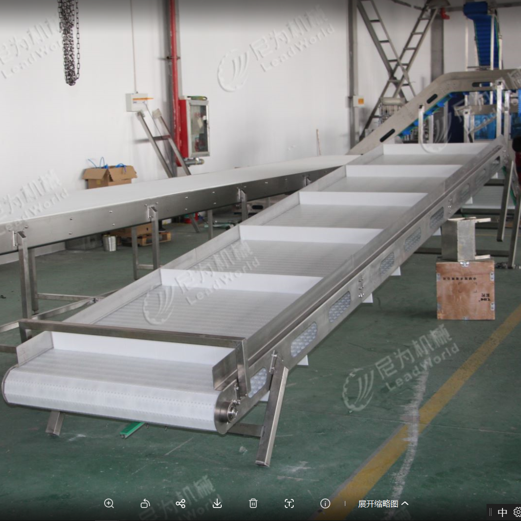 Custom Packaging Line Z Elevator Plastic Flat Top Modular Conveyor Chain Belt