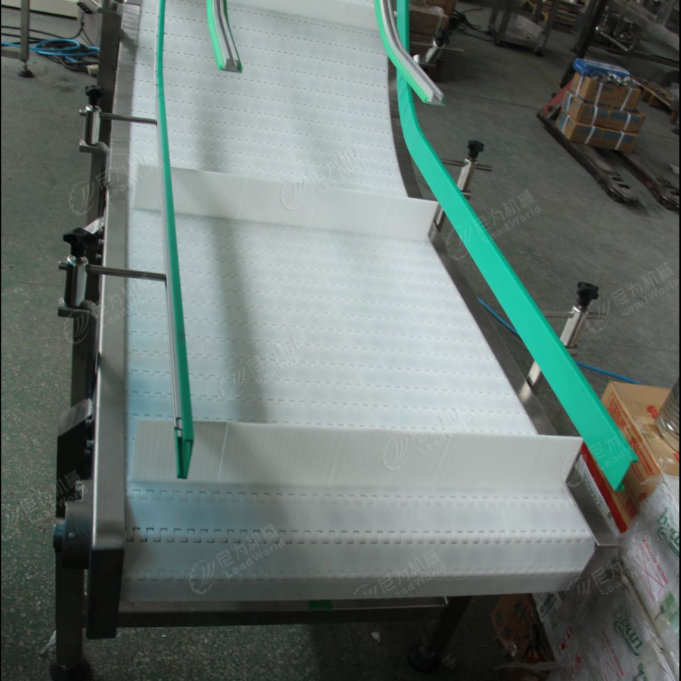 Custom Packaging Line Z Elevator Plastic Flat Top Modular Conveyor Chain Belt