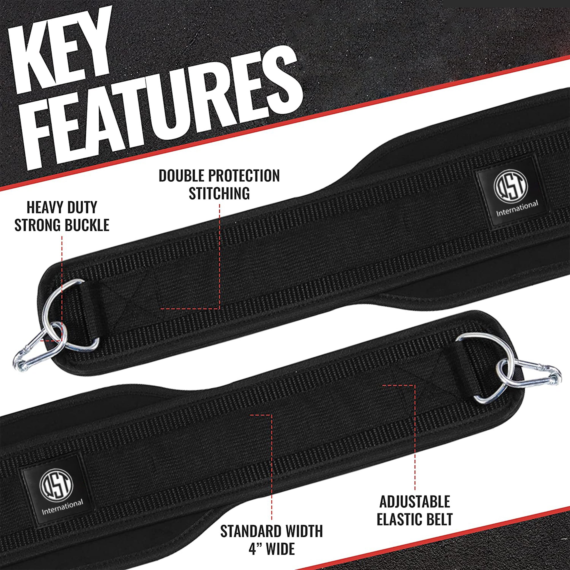 Premium Quality Neoprene Dip Belt Handing Weighted Pull Ups Training Dipping Belt Back Support Weightlifting Dipping Belt Unisex