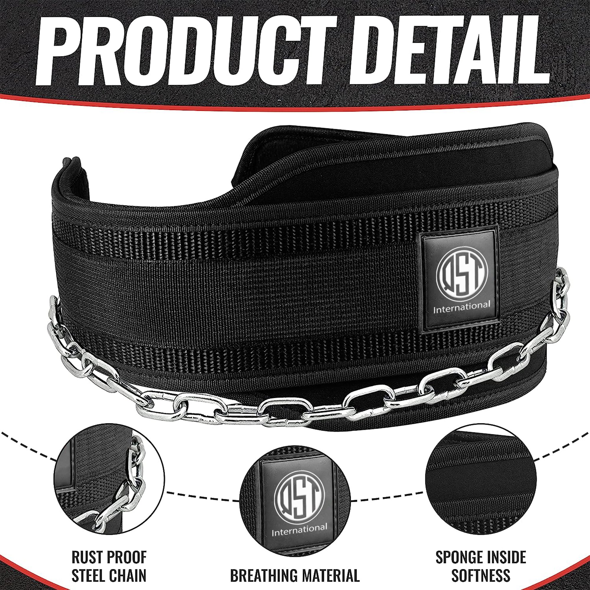 Premium Quality Neoprene Dip Belt Handing Weighted Pull Ups Training Dipping Belt Back Support Weightlifting Dipping Belt Unisex