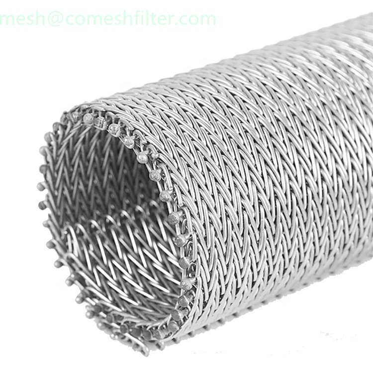Food Grade 304 Stainless Steel Spiral Wire Mesh Conveyor Belt for Cleaning and Drying