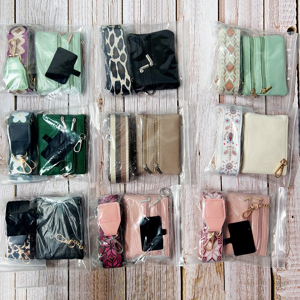 Clip And Go Chain For Phone Wristlet Adjustable Replacement Belt Bag With Wallet Crossbody Phone Lanyard
