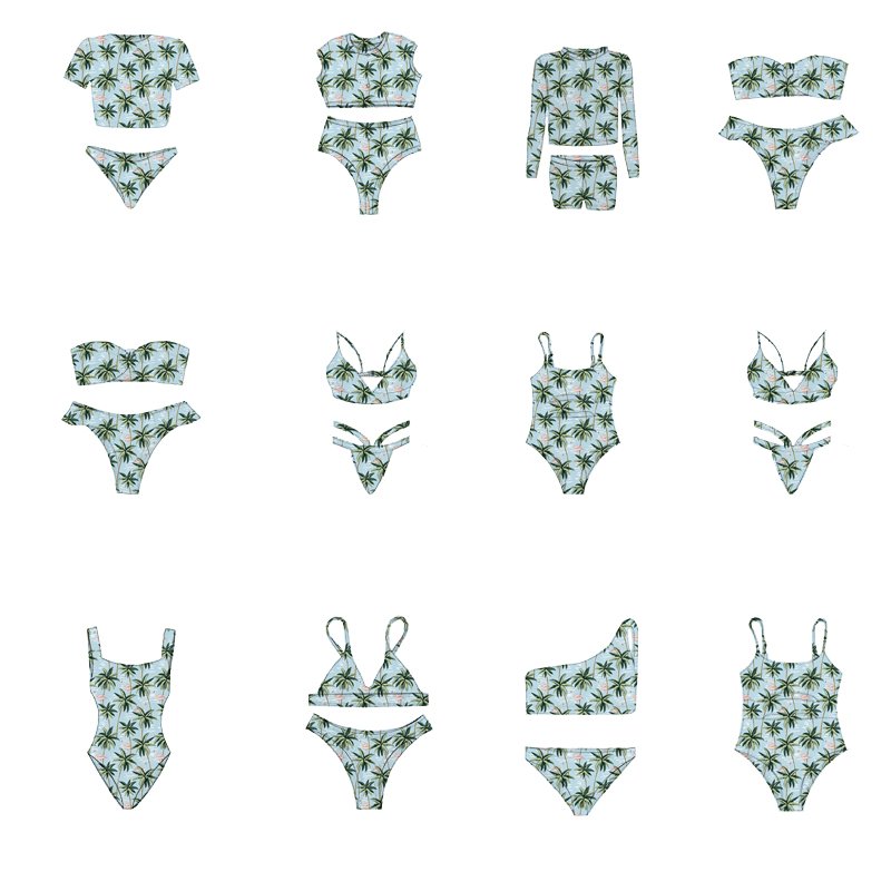 Bikini Women Swimwear Beachwear Swimming Trunks Beach Shorts Swim Suit Push Up Swimsuits Bikinis For Wholesale