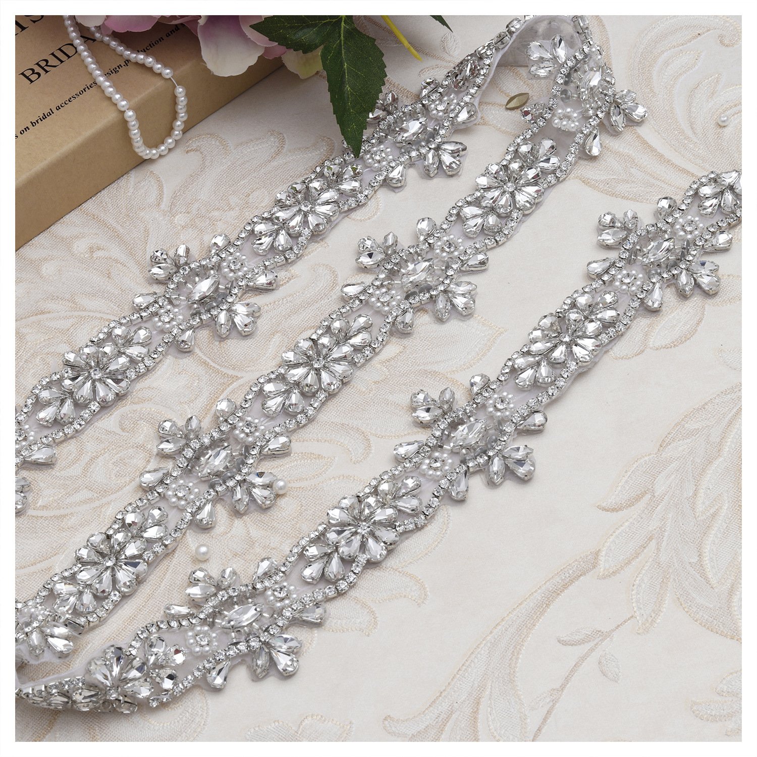New Fashion Bling Rhinestone Waist Chain Women Bridesmaid Sash Wedding Bridal Belt