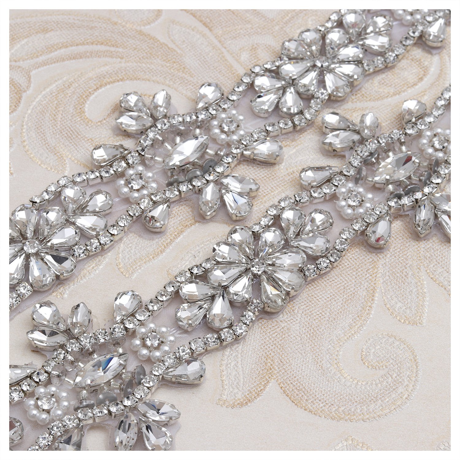 New Fashion Bling Rhinestone Waist Chain Women Bridesmaid Sash Wedding Bridal Belt