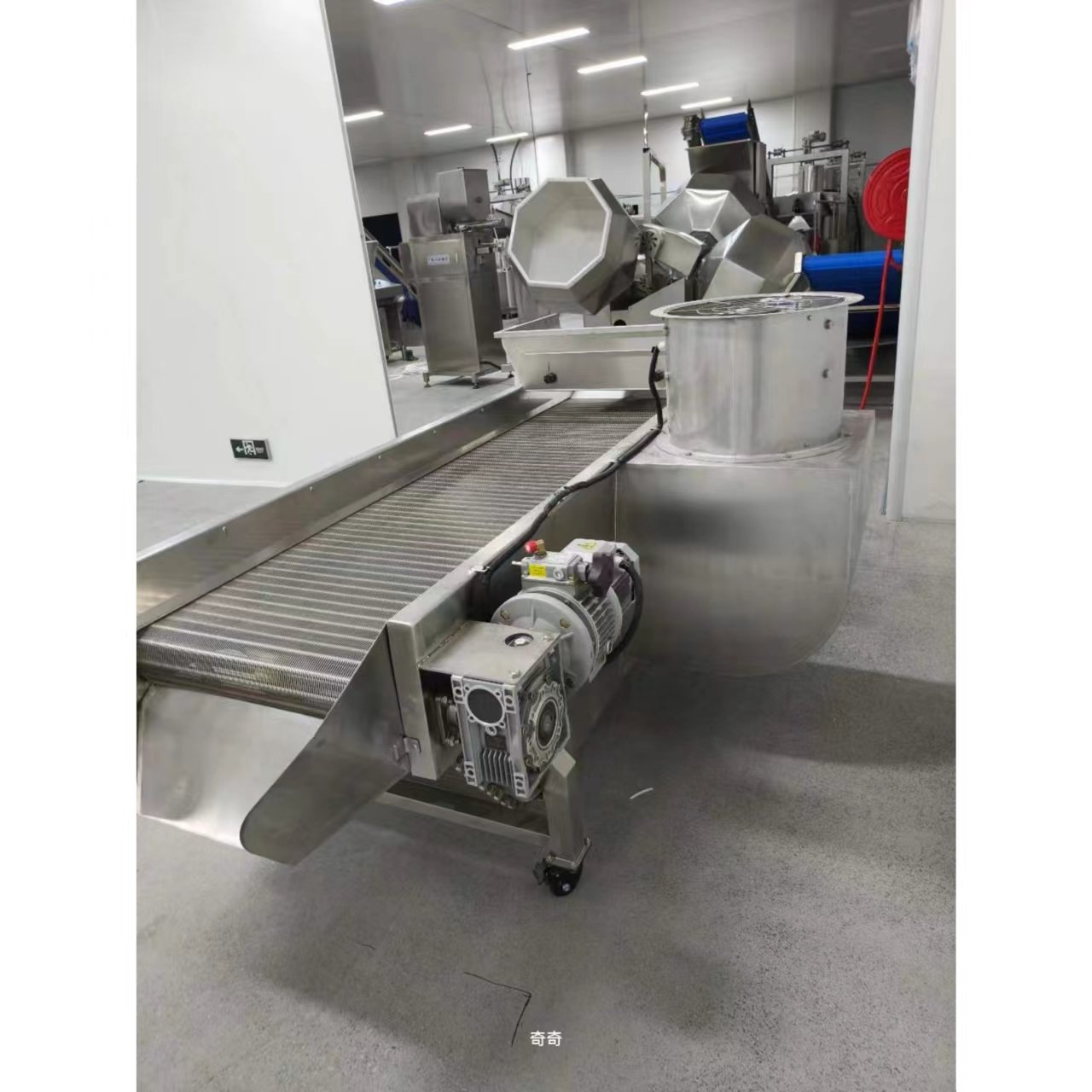 Food Grade Stainless Steel Cooling & Drying Conveyor Belt for Fried & Baked Food Packing Machinery