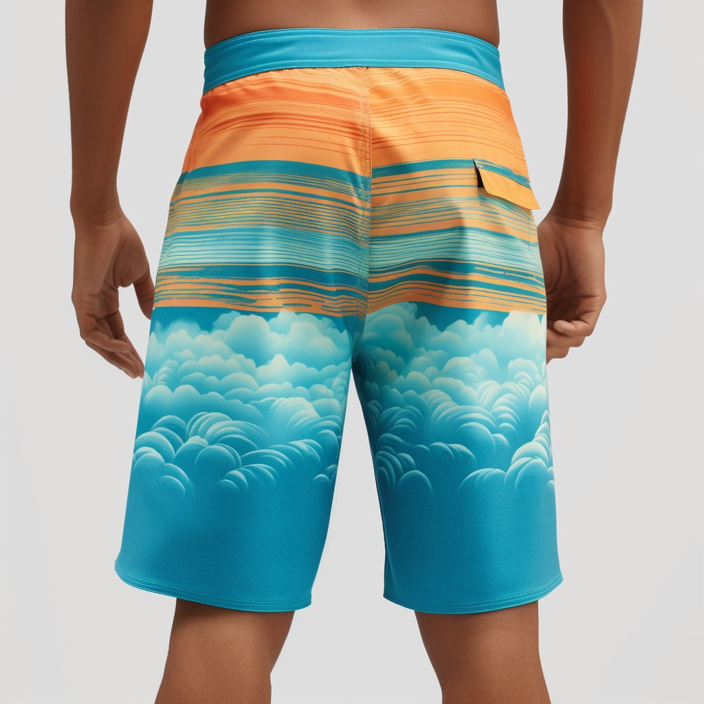 Custom Logo Mens Quick Dry Sports Beach Shorts Plus Size Summer Beach Surf Board Shorts Pockets Boardshorts Swimwear