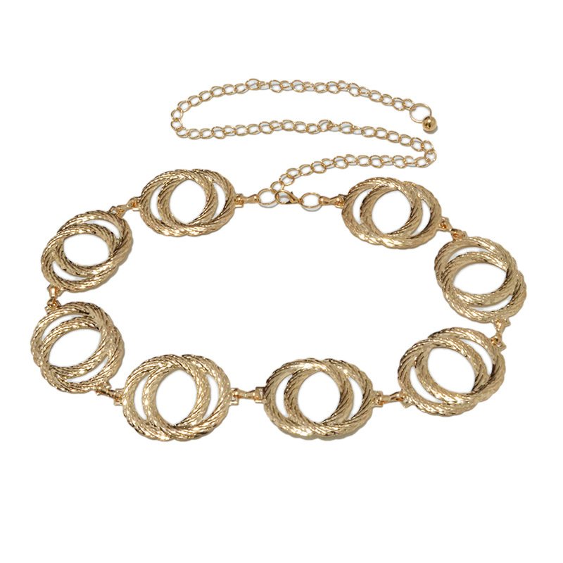 Factory Directly Sale Fashion Gold Waist Chain Belt For Women Dress