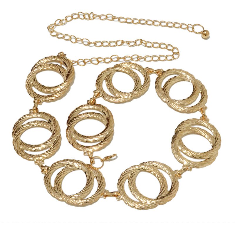 Factory Directly Sale Fashion Gold Waist Chain Belt For Women Dress