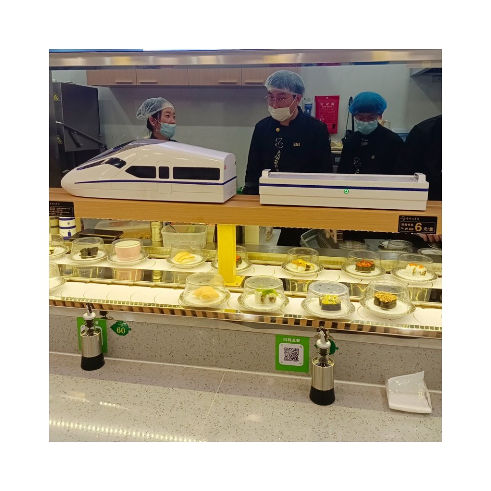 customized stainless steel sushi conveyor belt system/restaurant automatic sushi conveyor system/ classic kaiten sushi conveyor