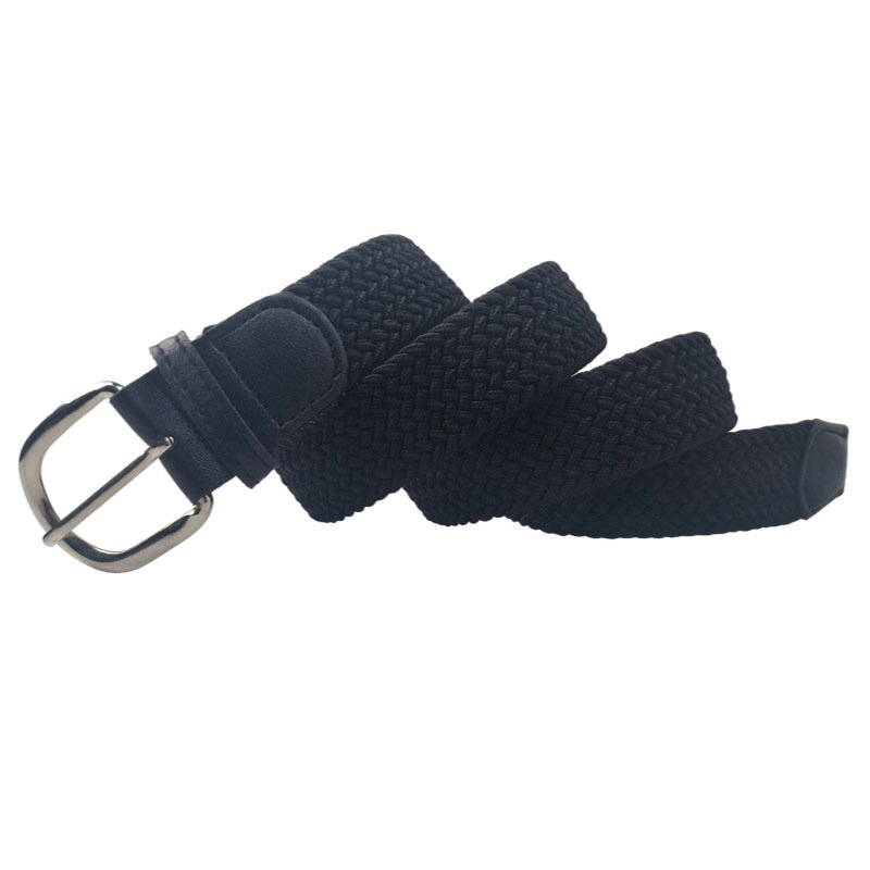100% Stretch Woven Elastic Seamless Invisible braided Belt For Men's and Women's Fashion Canvas Jeans Braid Belt with Lazy Belt