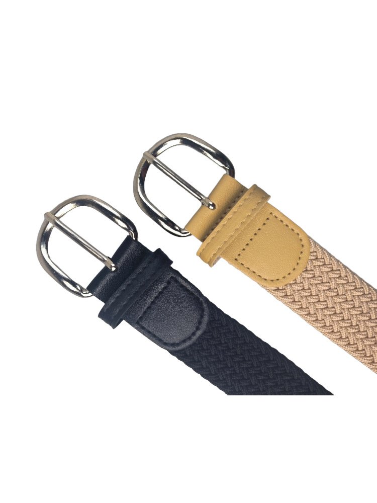 100% Stretch Woven Elastic Seamless Invisible braided Belt For Men's and Women's Fashion Canvas Jeans Braid Belt with Lazy Belt