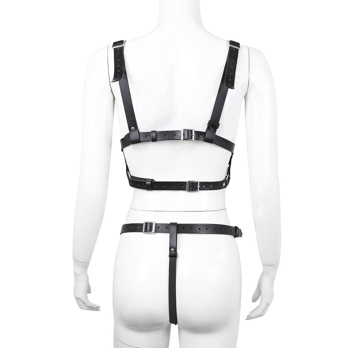 Chain Decoration Strap Women Sexy Body Chest Harness Women Leather Strap Gothic Garter Belt