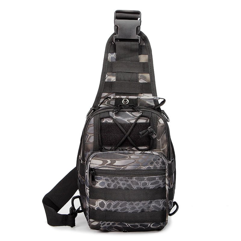 JSH Lining Chest Bag Pouch Wholesale Unisex Sling Tactical Crossbody Factory Direct with Molle System Waterproof PVC