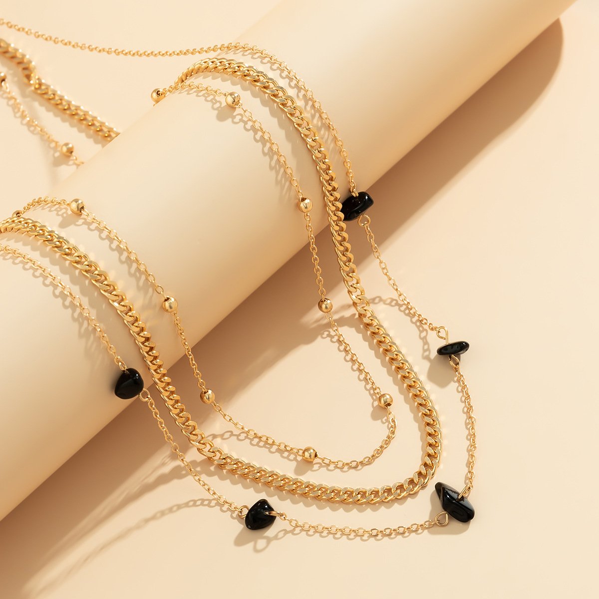 Sexy Vintage Aesthetic Belly Chain Thin Beads Link Body Chain Waist Chain Belt Streetwear Summer Women Fashion Body Jewelry