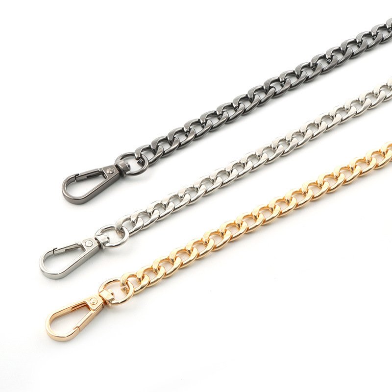 2024 Fashion Handbag Hardware Chains Bag Accessories 3 Colors Replacement Bag Straps Purse Crossbody Metal Bag Chains