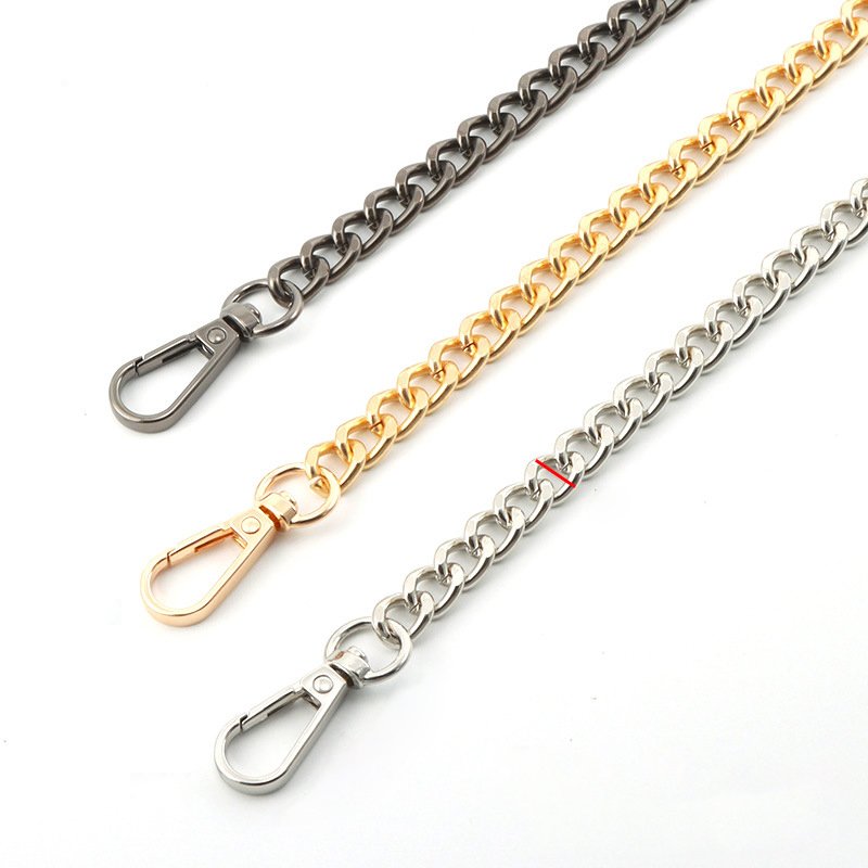 2024 Fashion Handbag Hardware Chains Bag Accessories 3 Colors Replacement Bag Straps Purse Crossbody Metal Bag Chains