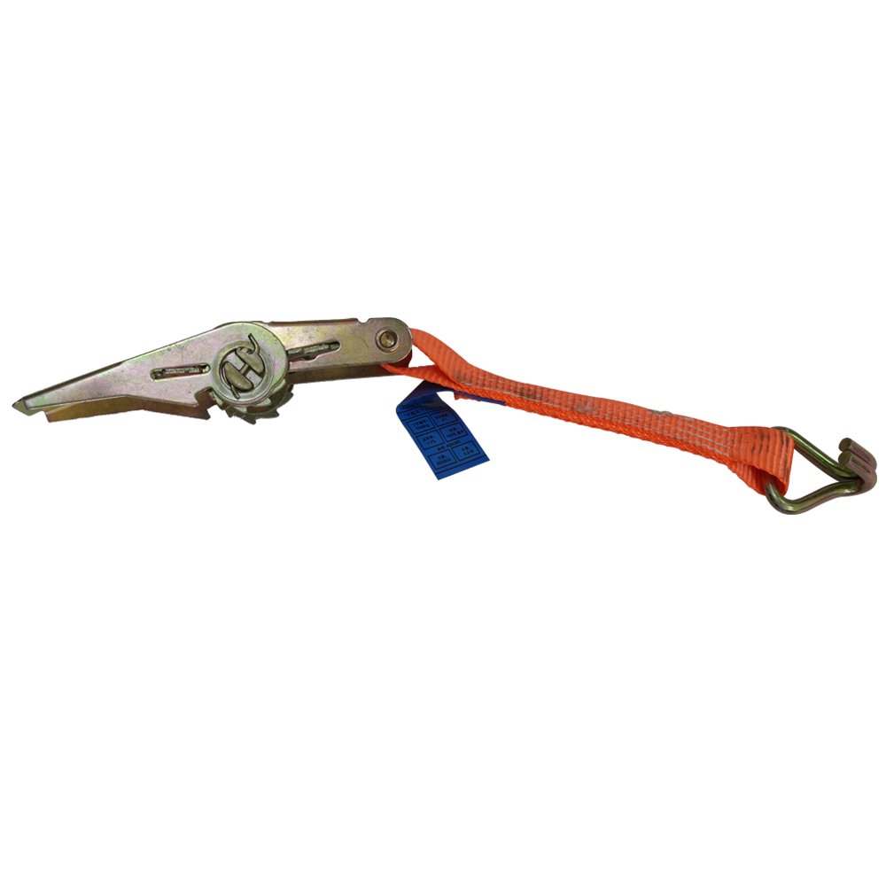 Hard belt ratchet can be customized for recycling size with chain metal buckle for extended safe transport